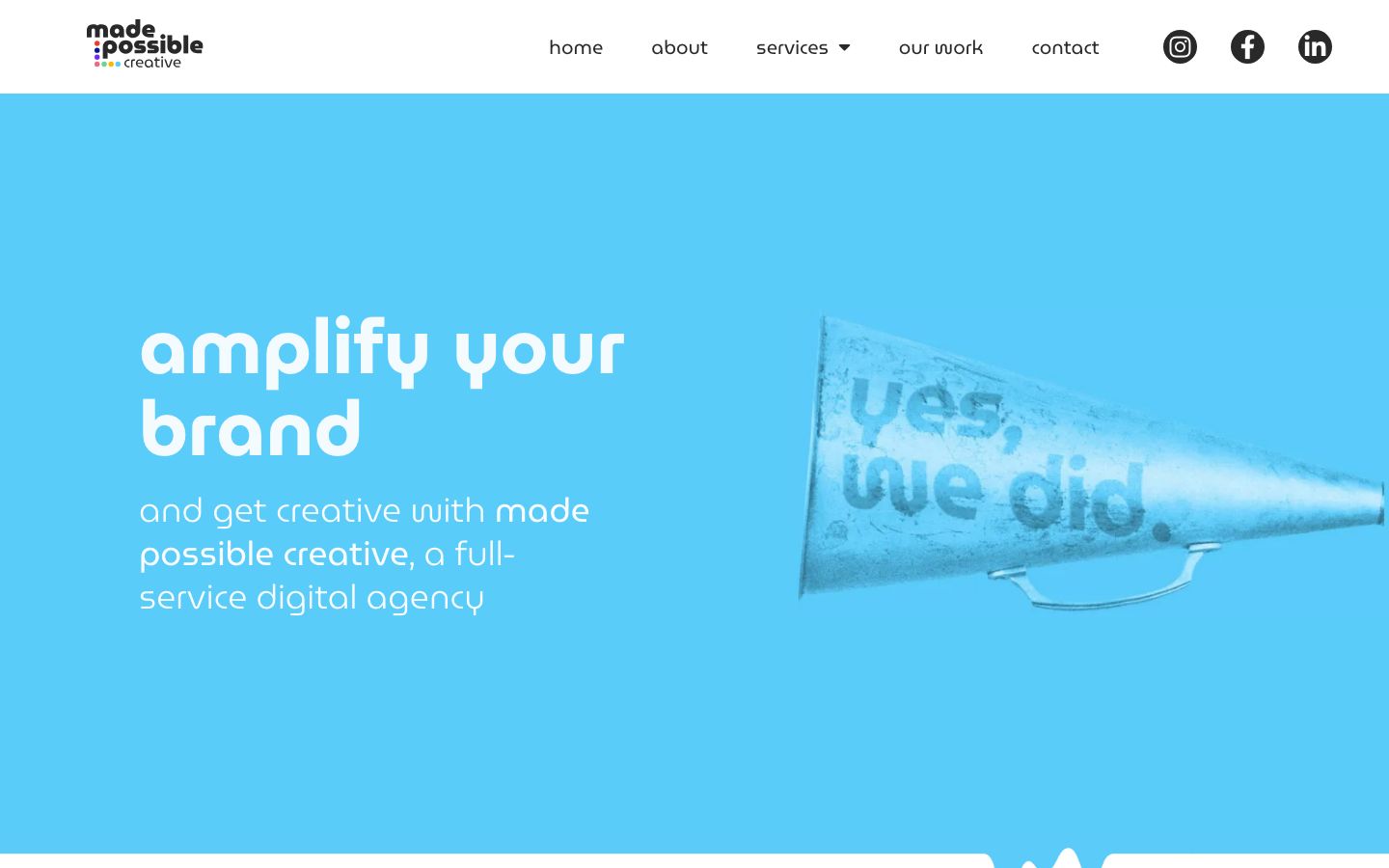 Made Possible Creative website screenshot